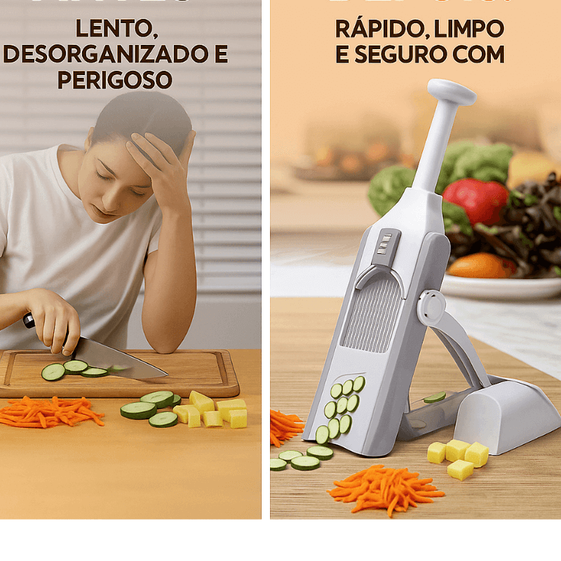 Fatiador de Legumes 4 em 1 – Corte Rápido e Sem Esforço