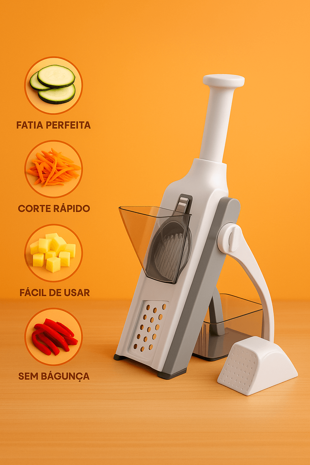 Fatiador de Legumes 4 em 1 – Corte Rápido e Sem Esforço