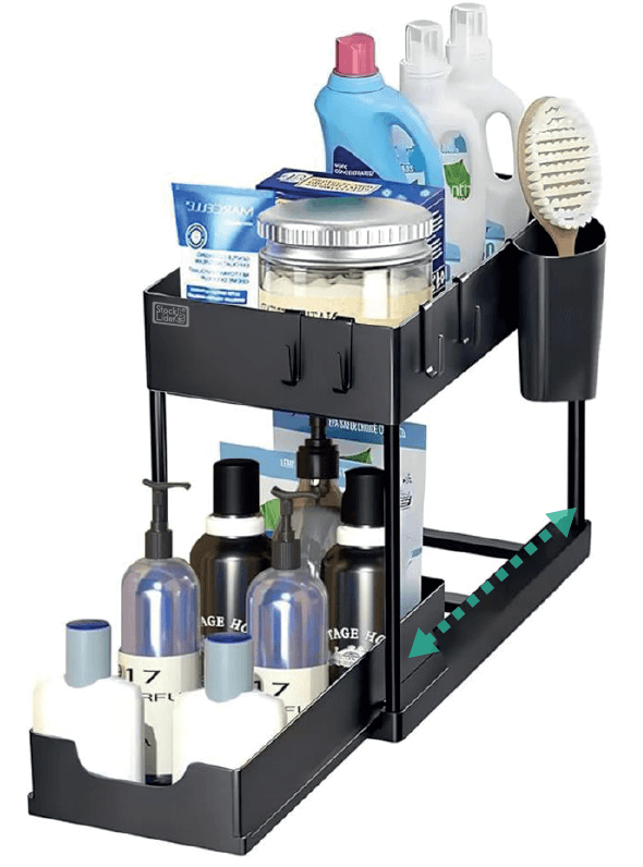 Organizador Multiusos com Gaveta e Ganchos