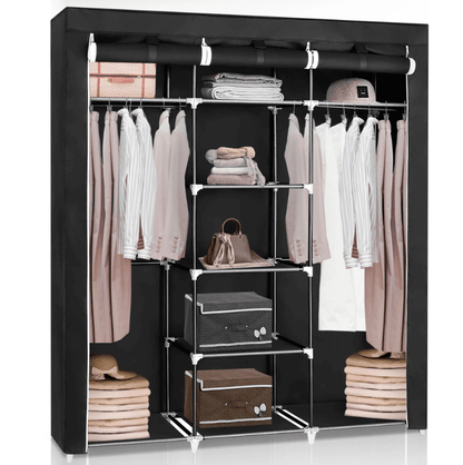 Guarda-Roupa Portátil em Tecido – Roupas e Sapatos Organizados