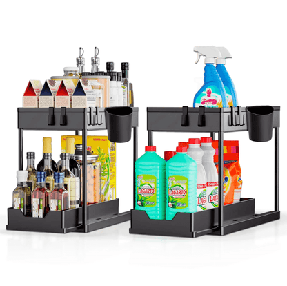 Organizador Multiusos com Gaveta e Ganchos